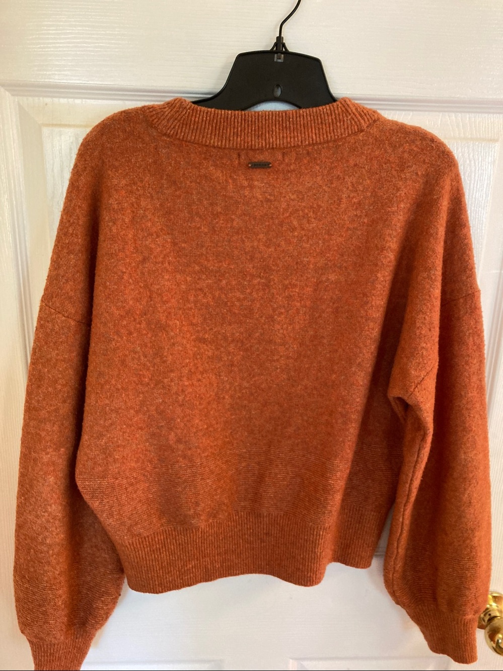 prAna Autumn Orange Crewneck Sweater - Picture 5 of 7